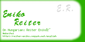 eniko reiter business card